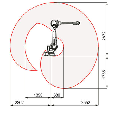 หุ่นยนต์อุตสาหกรรมขนาดกลาง ABB IRB 4600 เครื่องเชื่อมหุ่นยนต์พร้อมแกน 6 แกน
