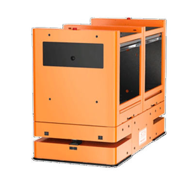 AGV Conveyor 4 * 30KG พิกัดโหลด 1787 มม. เส้นผ่านศูนย์กลางการหมุนหุ่นยนต์คลังสินค้าเชื่อมต่ออัตโนมัติ