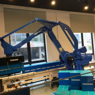 Palletizer Robot Motoman GP225 น้ำหนักบรรทุกสูง 225 กก. พร้อมแขนหุ่นยนต์ CNC