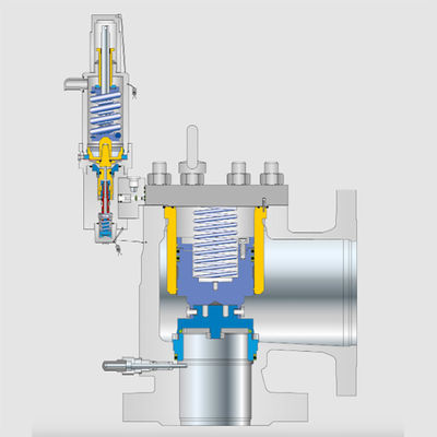 Type 821 ประสิทธิภาพสูง Modulate Action Pilot Operated Safety Valve