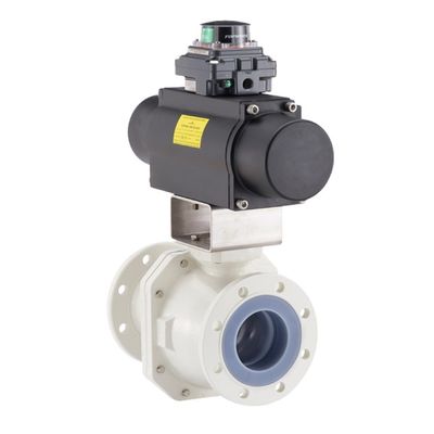 Neotecha NXR PFA บอลวาล์วที่มีตัวกระตุ้นแบบแมนนวลมาตรฐาน API 609