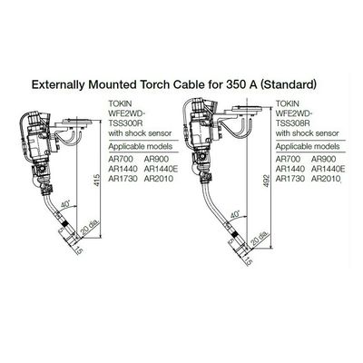 หุ่นยนต์อุตสาหกรรม 6 แกนของ AR2010 พร้อมเครื่องเชื่อม RD350S ARC สำหรับอุปกรณ์เชื่อมอื่น ๆ