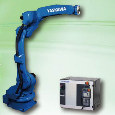 หุ่นยนต์อุตสาหกรรม GP25 พร้อมน้ำหนักบรรทุก 25 กก. และตัวควบคุมหุ่นยนต์ YRC1000 เป็นชิ้นส่วนอุปกรณ์ขนถ่ายวัสดุ
