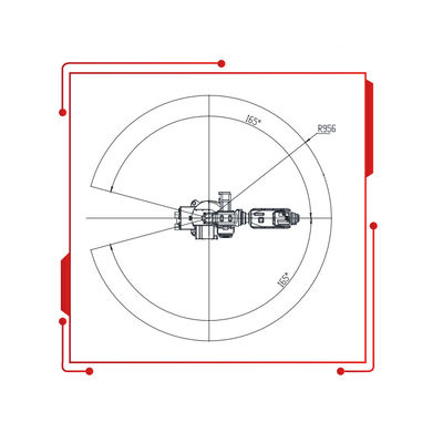 6 Aixs Manipulator พร้อม 8KG Payload 950MM Reach Mini Robot เป็นเครื่องพ่นสีจากประเทศจีน