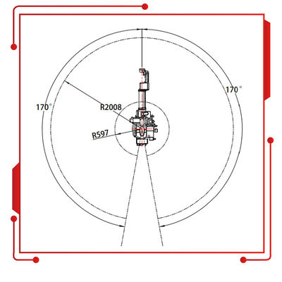 SF6-C2080 พร้อมน้ำหนักบรรทุก 10KG 2080MM ถึงแขนหุ่นยนต์เป็นหุ่นยนต์อุตสาหกรรมและหุ่นยนต์เชื่อม