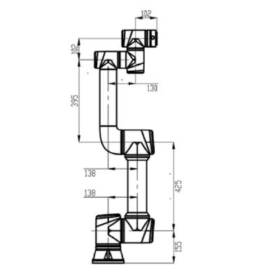หุ่นยนต์โคบอต หุ่นยนต์ฮิตบอต Z-Arm S922 สําหรับอุตสาหกรรมอาหารและเครื่องดื่มอัตโนมัติ