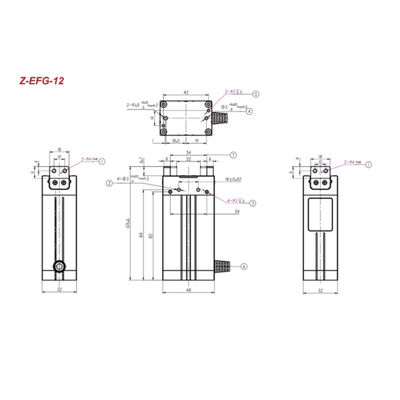 Cobot Robot Gripper Hitbot Z-EFG-12 Grip สำหรับรับเป็นหุ่นยนต์ทำงานร่วมกัน