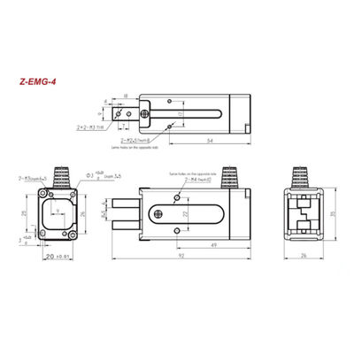 Robot Gripper Hitbot Z-EMG-04 สำหรับการโหลดและการขนถ่าย Robot Manipulator