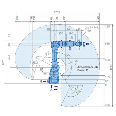 Yaskawa MOTOMAN GP7 หุ่นยนต์ Picker แขนอุตสาหกรรมราคาที่แข่งขันได้