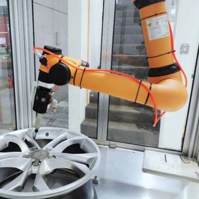 Cobot AUBO I16 6 แกนสำหรับการโหลดและขนถ่ายเป็นหุ่นยนต์ร่วมปฏิบัติงาน
