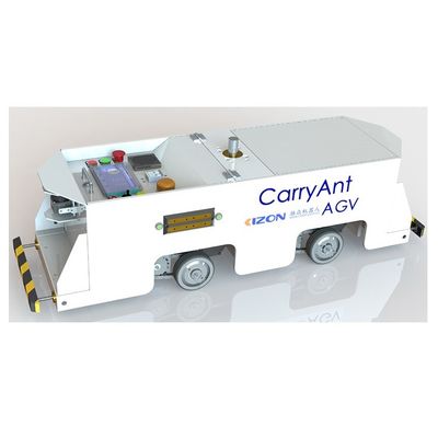 ความสูงต่ำแบบสองทาง AGV-QRS2000 ของ Cizon AGV เป็น AGV ความสูงต่ำสำหรับการลากจูงที่ใช้กับแขนหุ่นยนต์