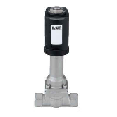 วาล์วลูกสูบชนิด 6026 พร้อมสื่อแยก 2/2 ทางสำหรับวาล์วควบคุม Burkert โดยตรง