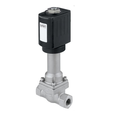 วาล์วลูกสูบชนิด 6026 พร้อมสื่อแยก 2/2 ทางสำหรับวาล์วควบคุม Burkert โดยตรง