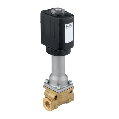 วาล์วลูกสูบชนิด 6026 พร้อมสื่อแยก 2/2 ทางสำหรับวาล์วควบคุม Burkert โดยตรง
