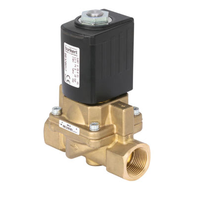 Burkert Type 6407 ในฐานะที่เป็น Servo Assisted Piston Valve 2/2-Way เหมาะสำหรับแก๊สและไอน้ำของตัววาล์ว