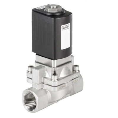 Burkert Type 5406 Piston Valve พร้อม 2/2 Way สำหรับ Servo-Assisted ใช้เป็นโซลินอยด์วาล์ว