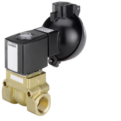 Burkert Type 5404 โซลินอยด์วาล์วพร้อมเซอร์โวช่วย 2/2-Way เป็นลูกสูบวาล์วของชิ้นส่วนวาล์ว