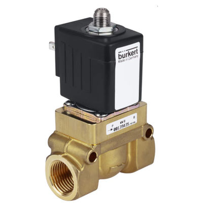 Burkert Type 5404 โซลินอยด์วาล์วพร้อมเซอร์โวช่วย 2/2-Way เป็นลูกสูบวาล์วของชิ้นส่วนวาล์ว