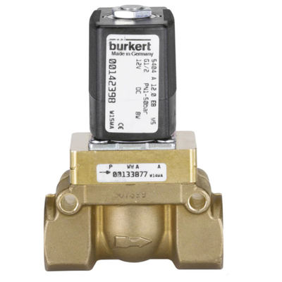 Burkert Type 5404 โซลินอยด์วาล์วพร้อมเซอร์โวช่วย 2/2-Way เป็นลูกสูบวาล์วของชิ้นส่วนวาล์ว