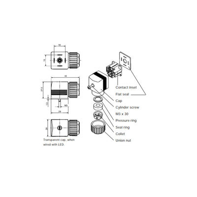Type 6221 Piston Valve 2/2 Way Servo-Assisted เป็นโซลินอยด์วาล์วสำหรับอากาศที่มีพัลซิ่งสูงและอัดอากาศ