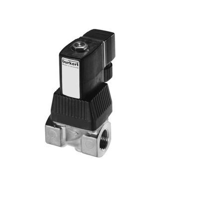 Type 6221 Piston Valve 2/2 Way Servo-Assisted เป็นโซลินอยด์วาล์วสำหรับอากาศที่มีพัลซิ่งสูงและอัดอากาศ