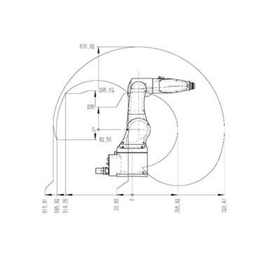 หุ่นยนต์เชื่อม China TKB060-6kg-720mm สำหรับการเชื่อมเป็นอุปกรณ์เชื่อมอื่นๆ