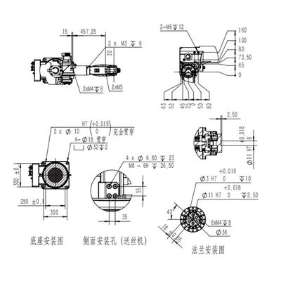 หุ่นยนต์เชื่อม MIG ของหุ่นยนต์เชื่อม TKB1400-6KG-1412mm เครื่องเชื่อมหุ่นยนต์