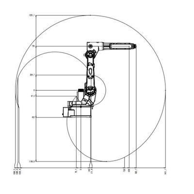 การจัดการแขนกล 6 แกน China TKB1600-12KG-1410mm As Universal Robots