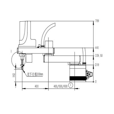 หุ่นยนต์จีน STH100-10kg-800/900/1000mm สำหรับการประกอบเป็นหุ่นยนต์ประกอบ