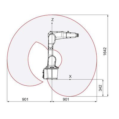 แขนกลหุ่นยนต์อุตสาหกรรม Cobot IRB 1200-5/0.9 หุ่นยนต์ 6 แกนเป็นหุ่นยนต์จัดการ