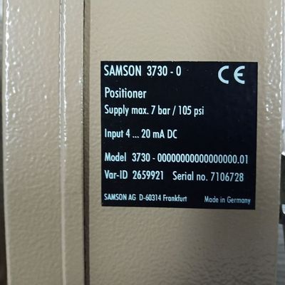 Samson Positioner 3730-0 เป็นอุปกรณ์วาล์วที่ใช้กับวาล์วควบคุมและวาล์ว 3M
