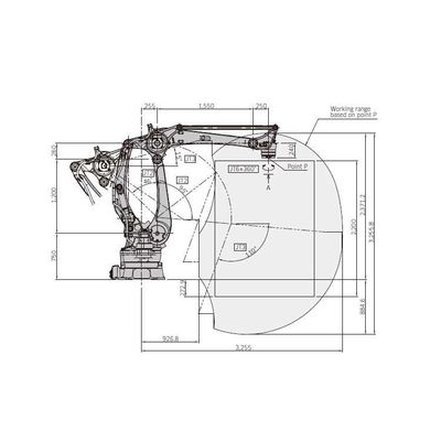 Robot Arm Palletizer CP300L 4 แกนสำหรับวางพาเลทเป็นหุ่นยนต์วางพาเลท