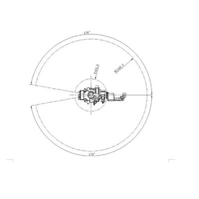 อัตโนมัติหุ่นยนต์ปั่น SF6-C1440 6 แกน อุตสาหกรรมหุ่นยนต์แขนสําหรับอัตโนมัติหุ่นยนต์ปั่น