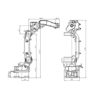 อัตโนมัติหุ่นยนต์ปั่น SF6-C1440 6 แกน อุตสาหกรรมหุ่นยนต์แขนสําหรับอัตโนมัติหุ่นยนต์ปั่น