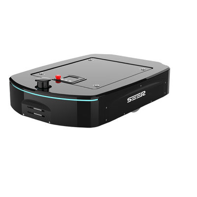 AMB300 AGV ที่รวดเร็วและแม่นยำพร้อมน้ำหนักบรรทุก 300KG ของแชสซี ทำงานร่วมกับหุ่นยนต์ Cobot ในฐานะหุ่นยนต์ AGV