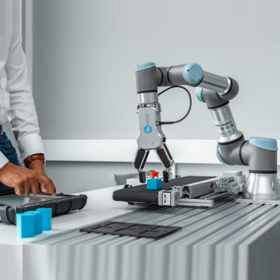 แขนกลเชื่อม Cobot UR10e พร้อมไฟฉายเชื่อม Universal Robotic Arm สำหรับเครื่องเชื่อม 6 แกน