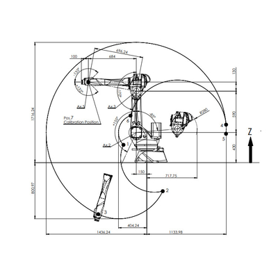 High Reach Manipulator Racer-7-1.4 พร้อมการเข้าถึง 1436MM เป็นหุ่นยนต์อุตสาหกรรม 6 แกนสำหรับเครื่องเชื่อม ZARC