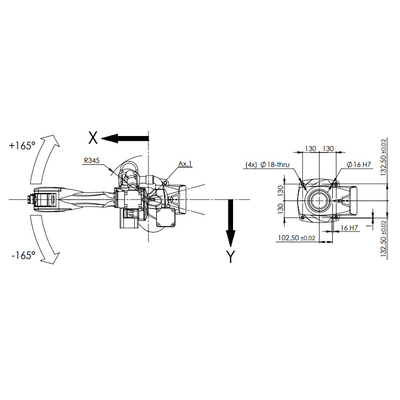 High Reach Manipulator Racer-7-1.4 พร้อมการเข้าถึง 1436MM เป็นหุ่นยนต์อุตสาหกรรม 6 แกนสำหรับเครื่องเชื่อม ZARC