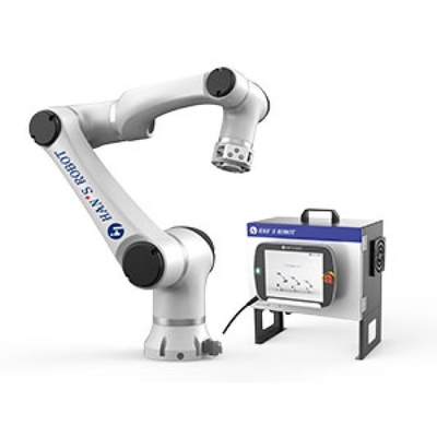 HAN'S Elfin Series E5 Cobot เป็นเครื่องหยิบและวาง ทำงานร่วมกับ AGV Robot Payload 5 กก. พร้อมแกน 6 แกน