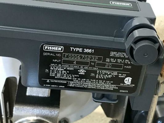 ฟิชเชอร์ 3660 3661 Valve Positioner ติดตั้งบน 1250 1250R 3024S และแอคชูเอเตอร์ GX