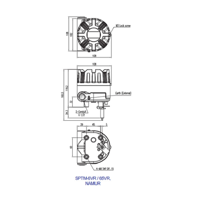 SPTM-V6 วาล์วควบคุมอุปกรณ์เสริมตัวส่งสัญญาณตำแหน่งอัจฉริยะชิ้นส่วนนิวเมติก