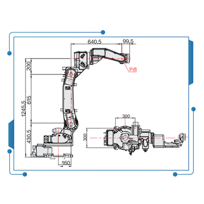 Mig Welding 6 แกนแขนหุ่นยนต์จีนพร้อม Ehave CM350AR GBSCN