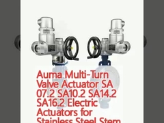 Auma Multi-Turn Valve Actuator SA 07.2 SA10.2 SA14.2 SA16.2 เครื่องดําเนินไฟฟ้าสําหรับสแตนเลส Stem ปานควบคุมปนูเมติก